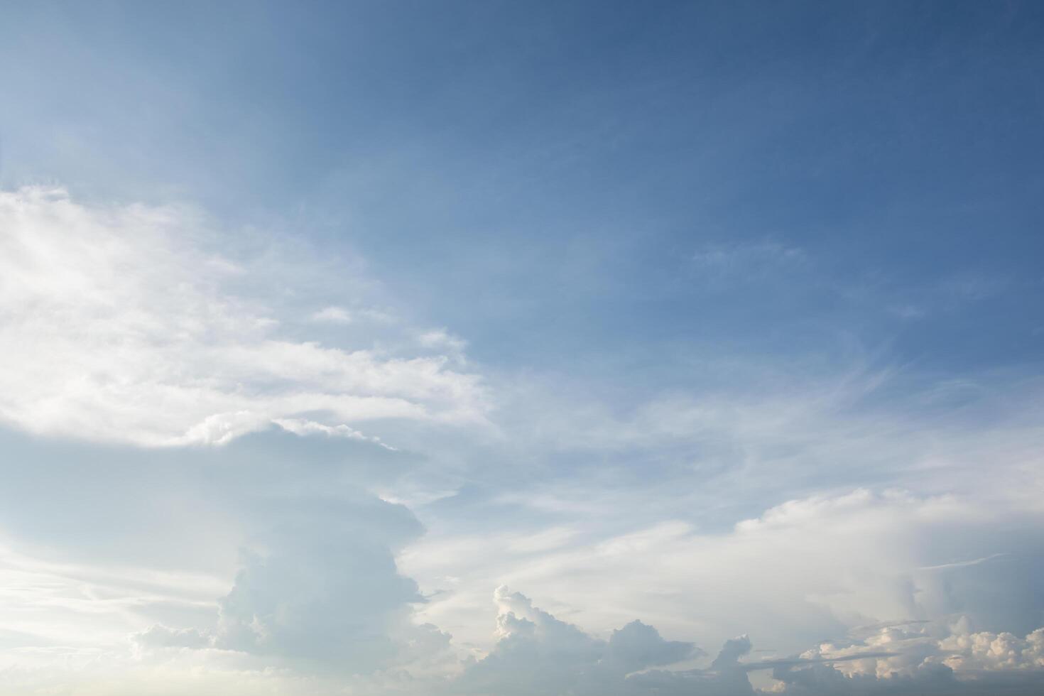 de lucht en de wolken bij zonsondergang foto