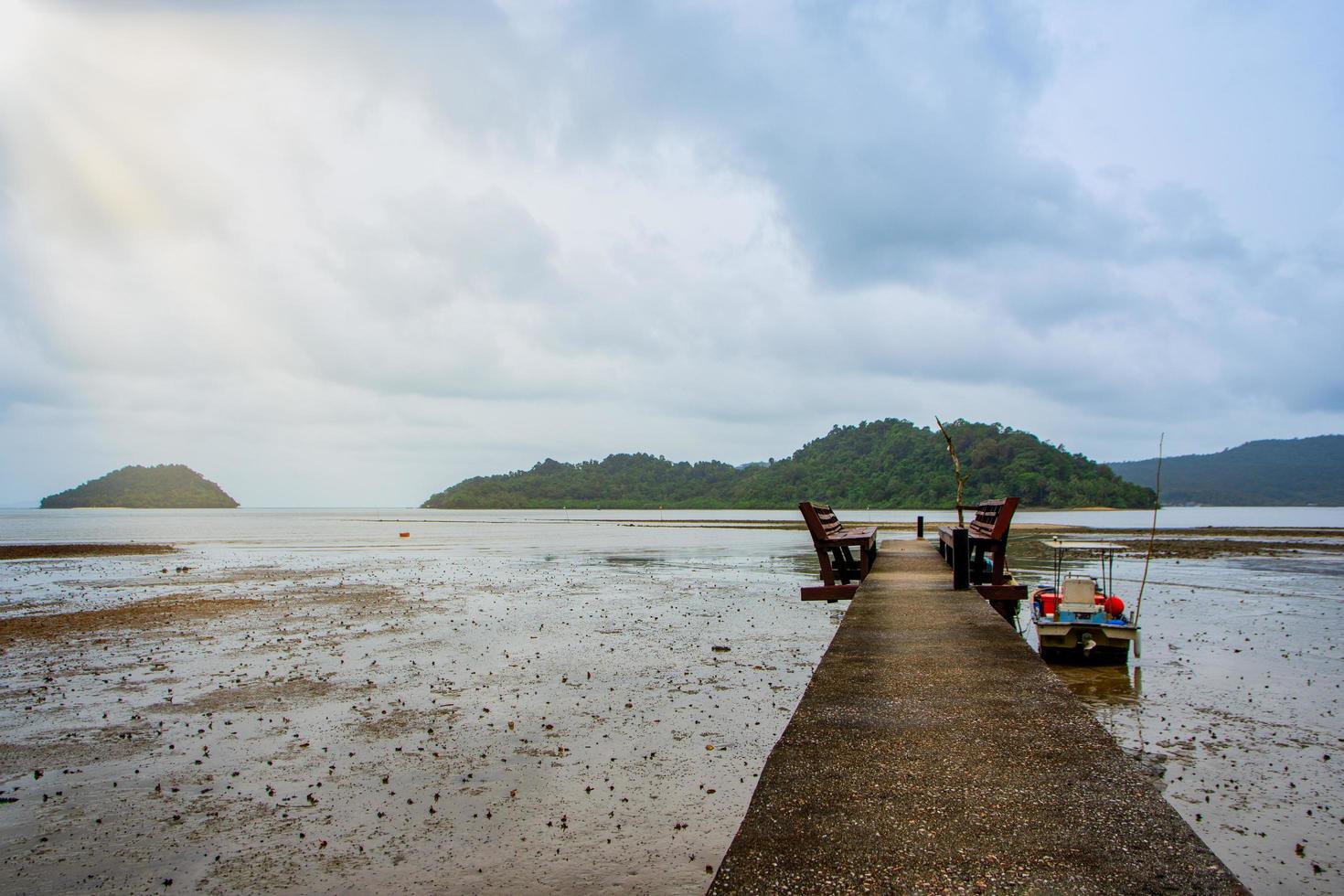 de zee bij Koh Chang, Thailand foto