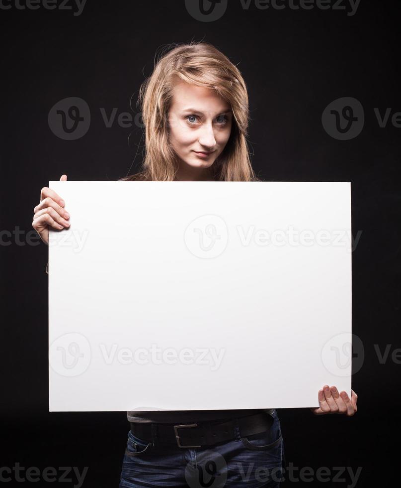 portret van een jong emotioneel vrouw foto