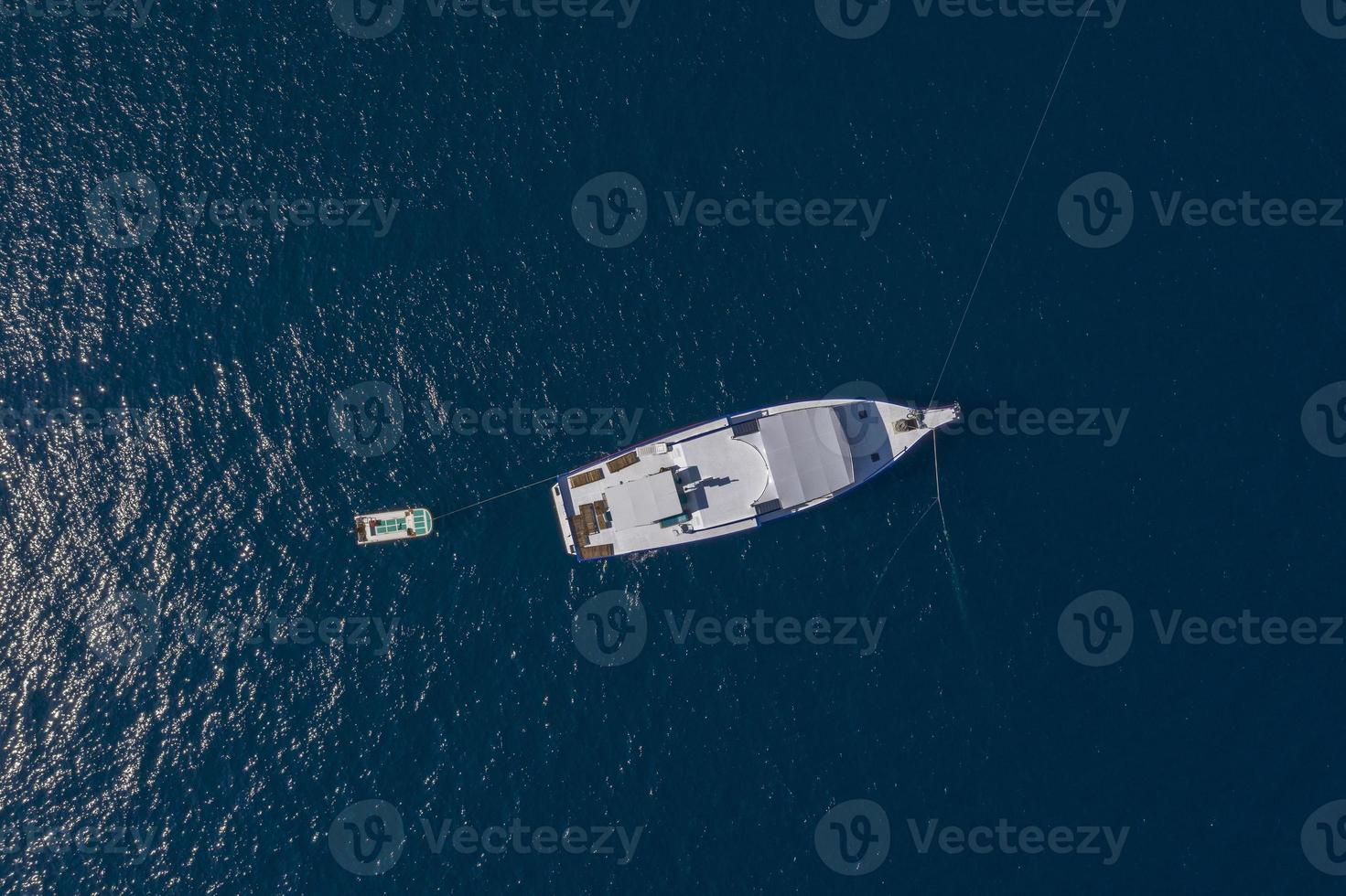 klein schip maldive antenne visie panorama landschap foto