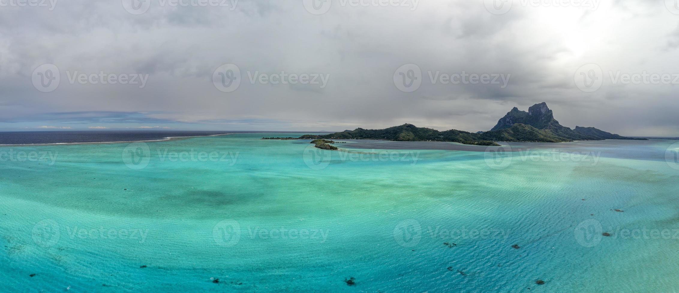 bora bora antenne landschap Frans Polynesië foto