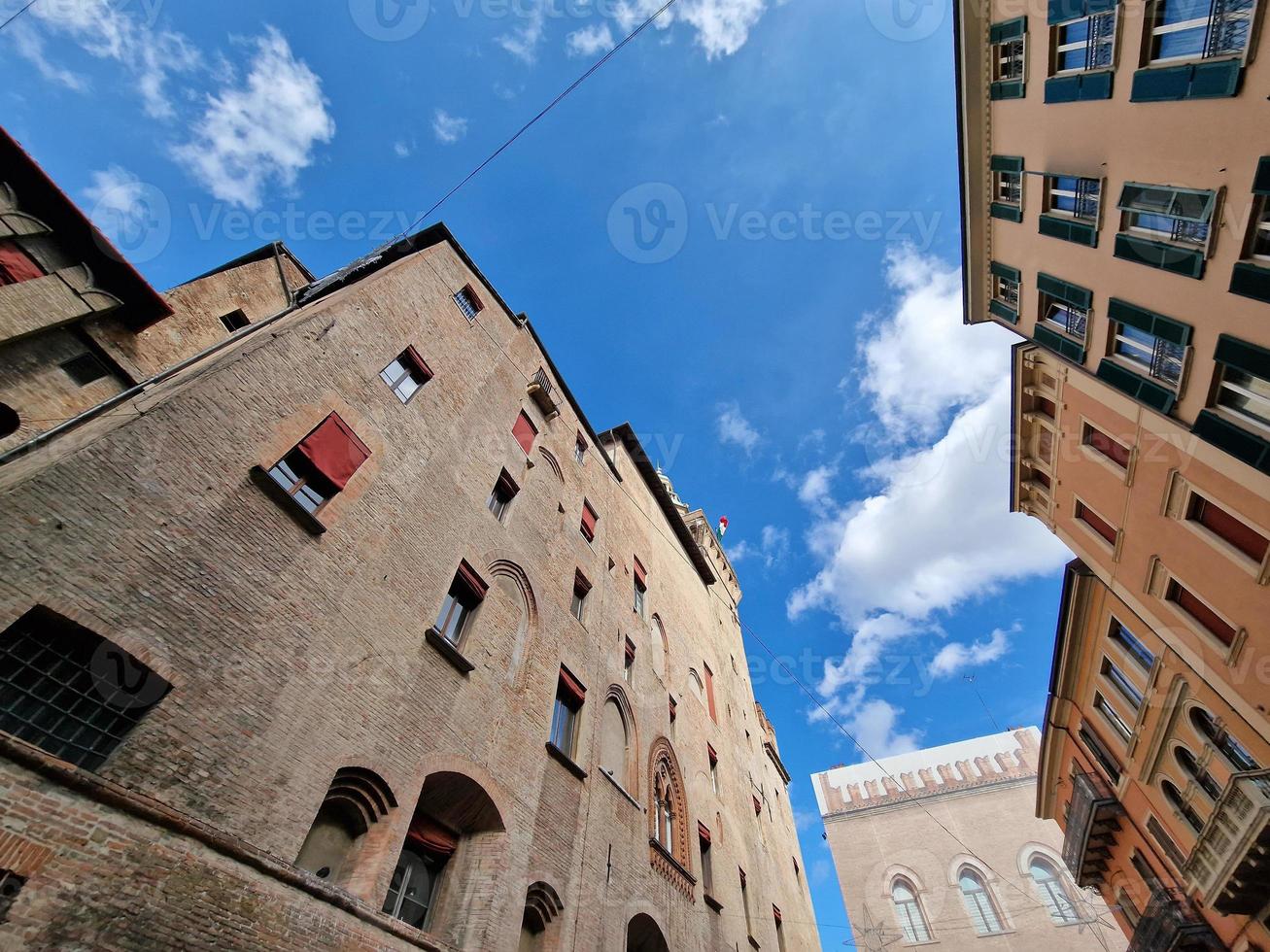 bologna Italië middeleeuws gebouwen huis foto