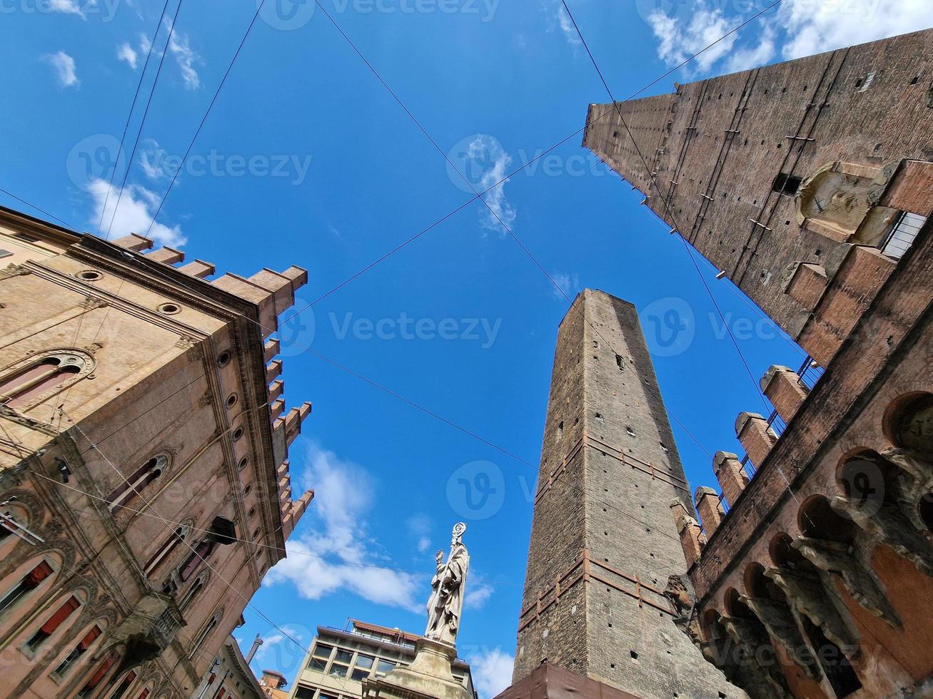 bologna Italië middeleeuws torens visie foto