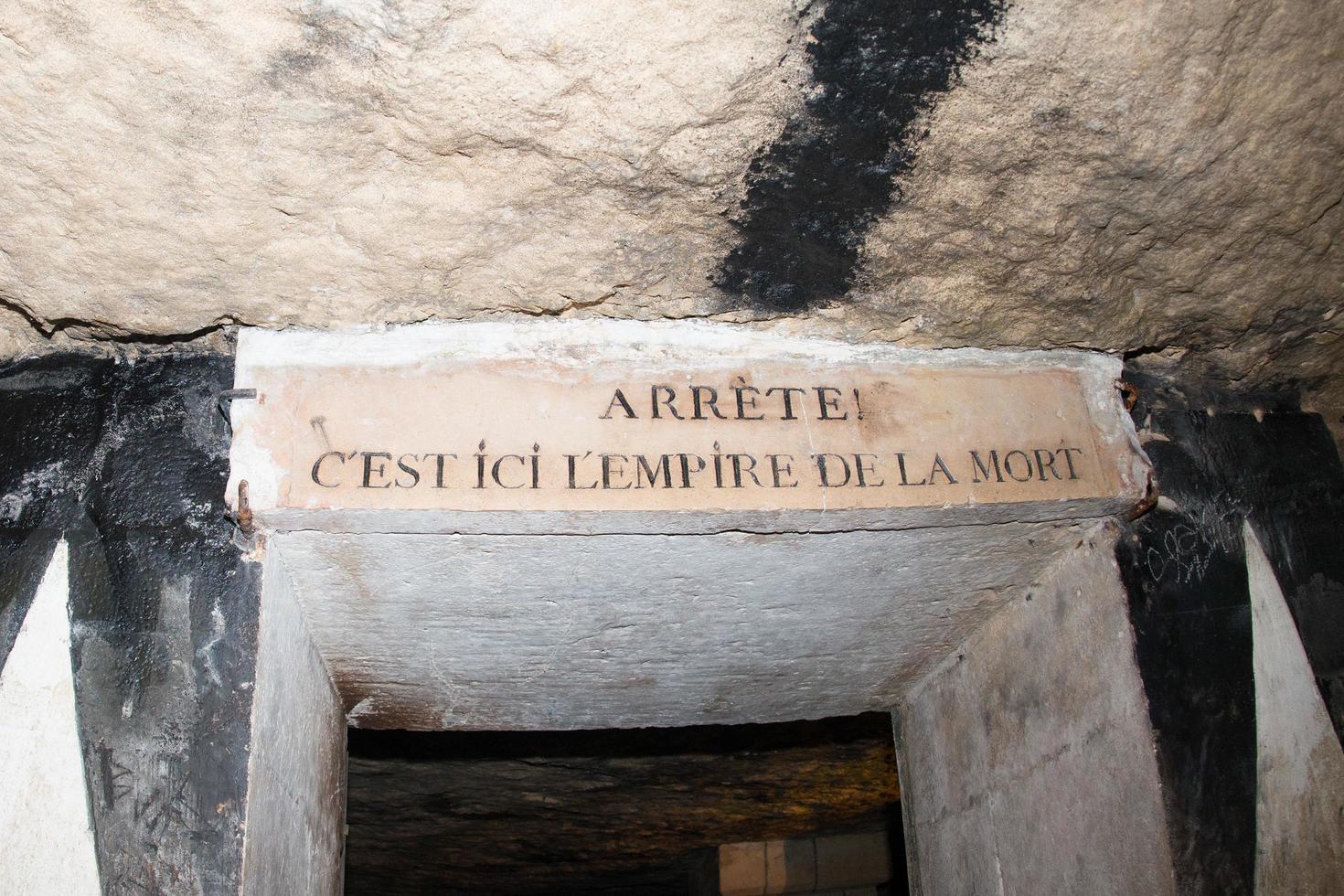 Parijs catacomben schedels en botten, 2022 foto