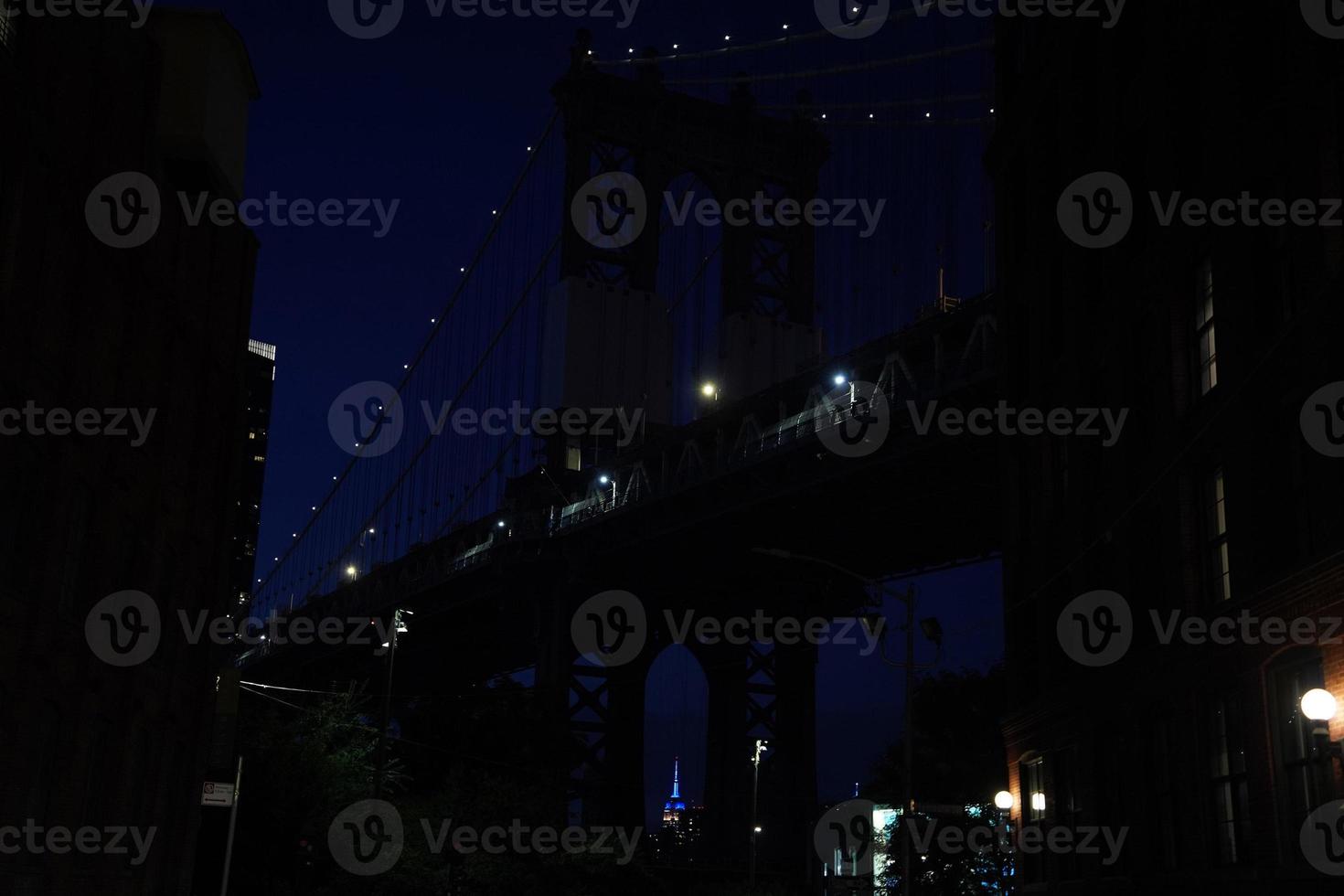rijk staat gebouw nieuw york stad nacht visie van Dombo foto