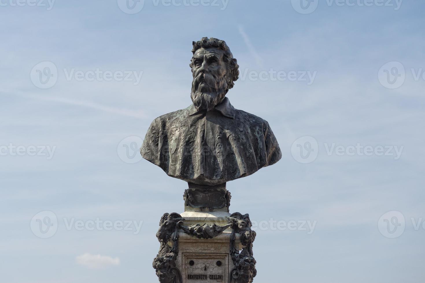 benvenuto cellini standbeeld in Florence foto