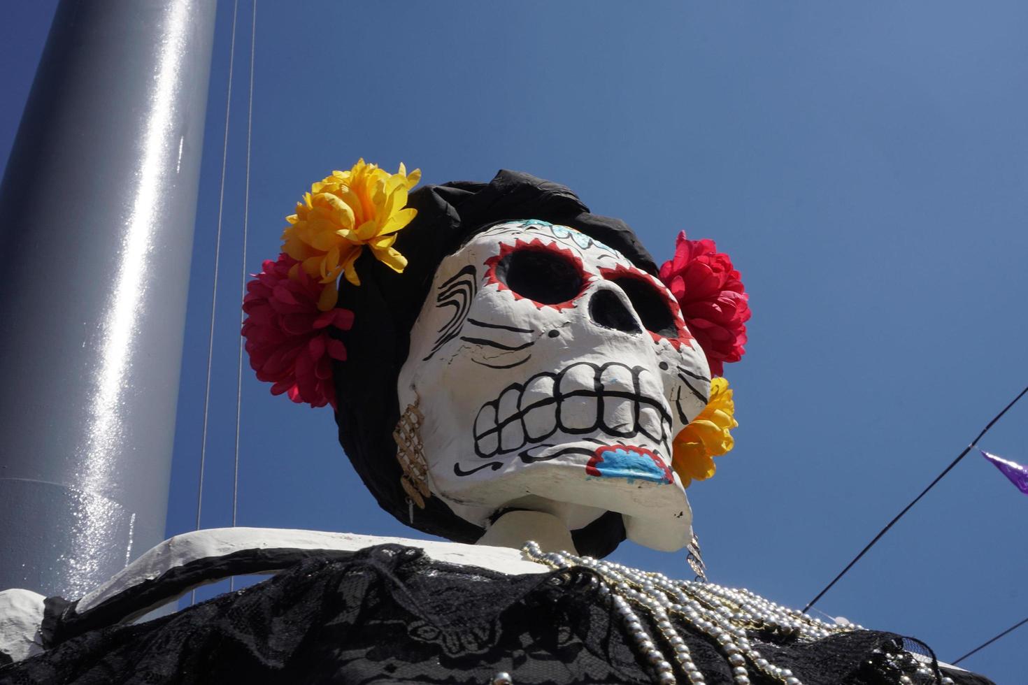Mexico stad, Mexico - november 5 2017 - dag van dood viering foto