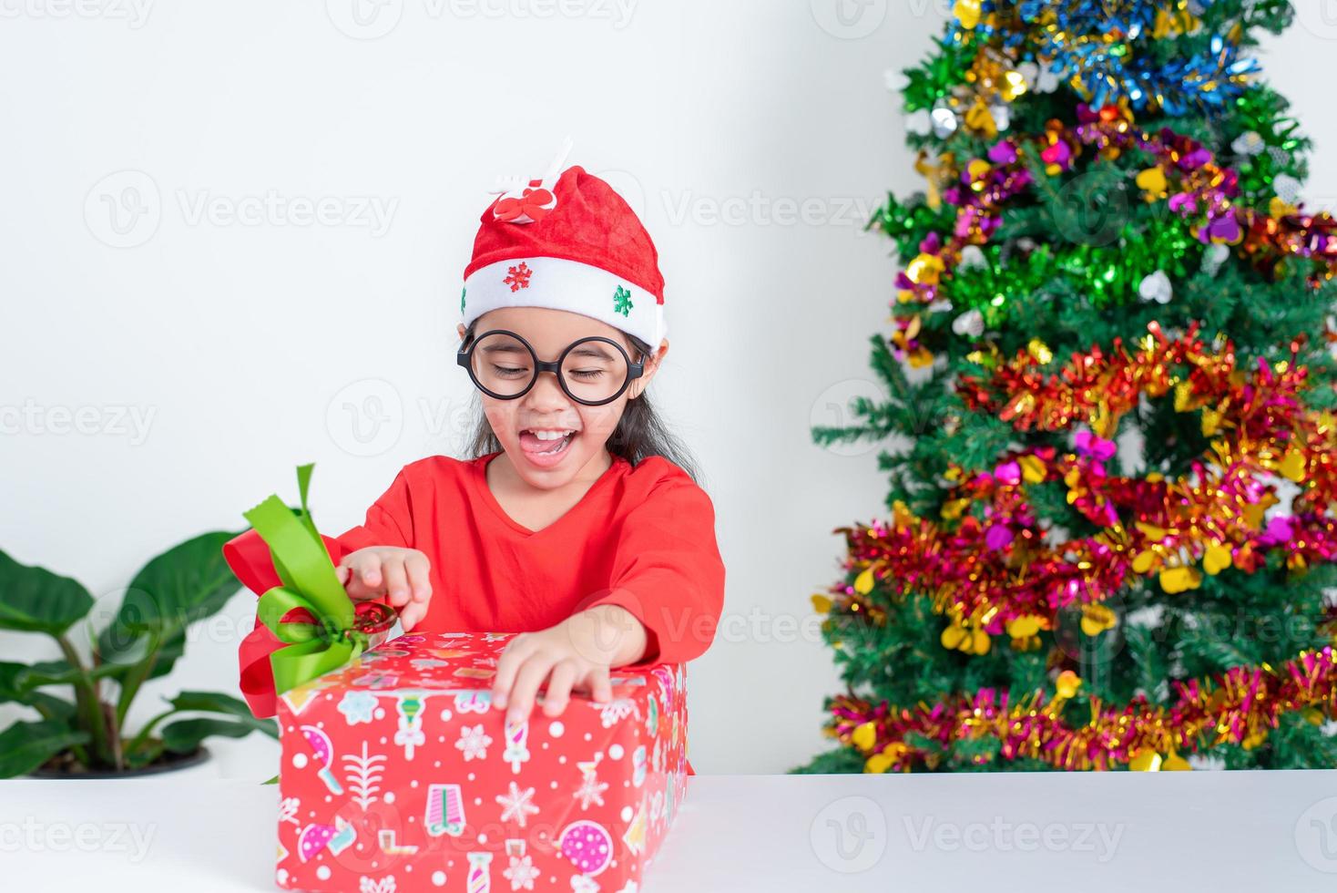 kind meisje Kerstmis foto