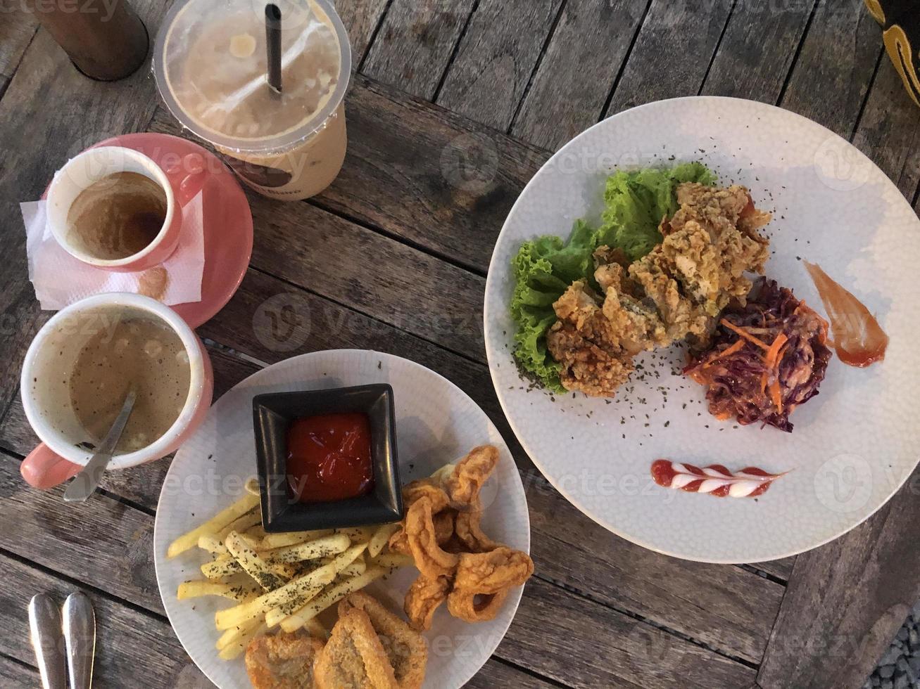 cafe menu kip karaage foto