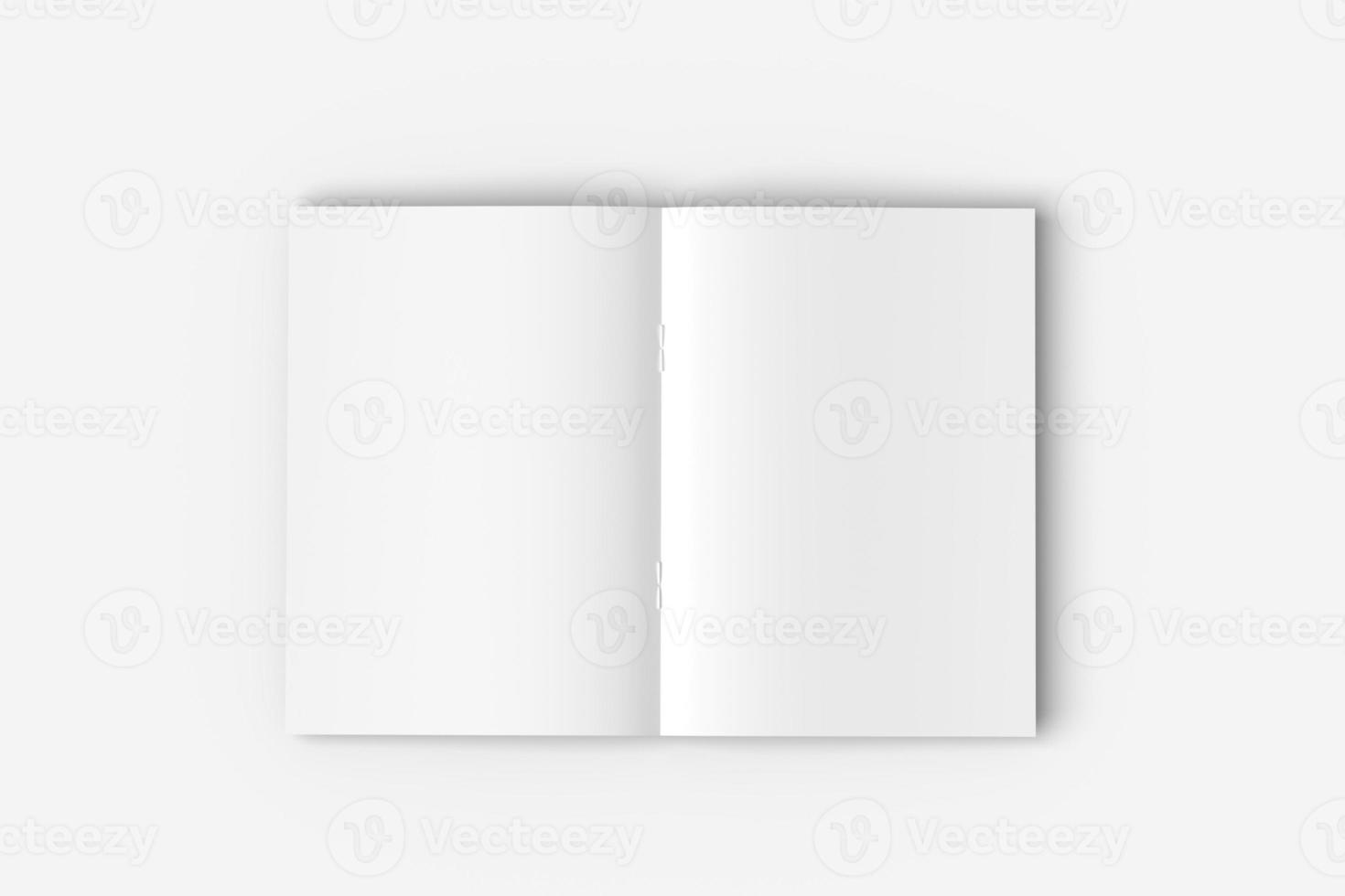 a4 blanco papier tijdschrift mockup foto