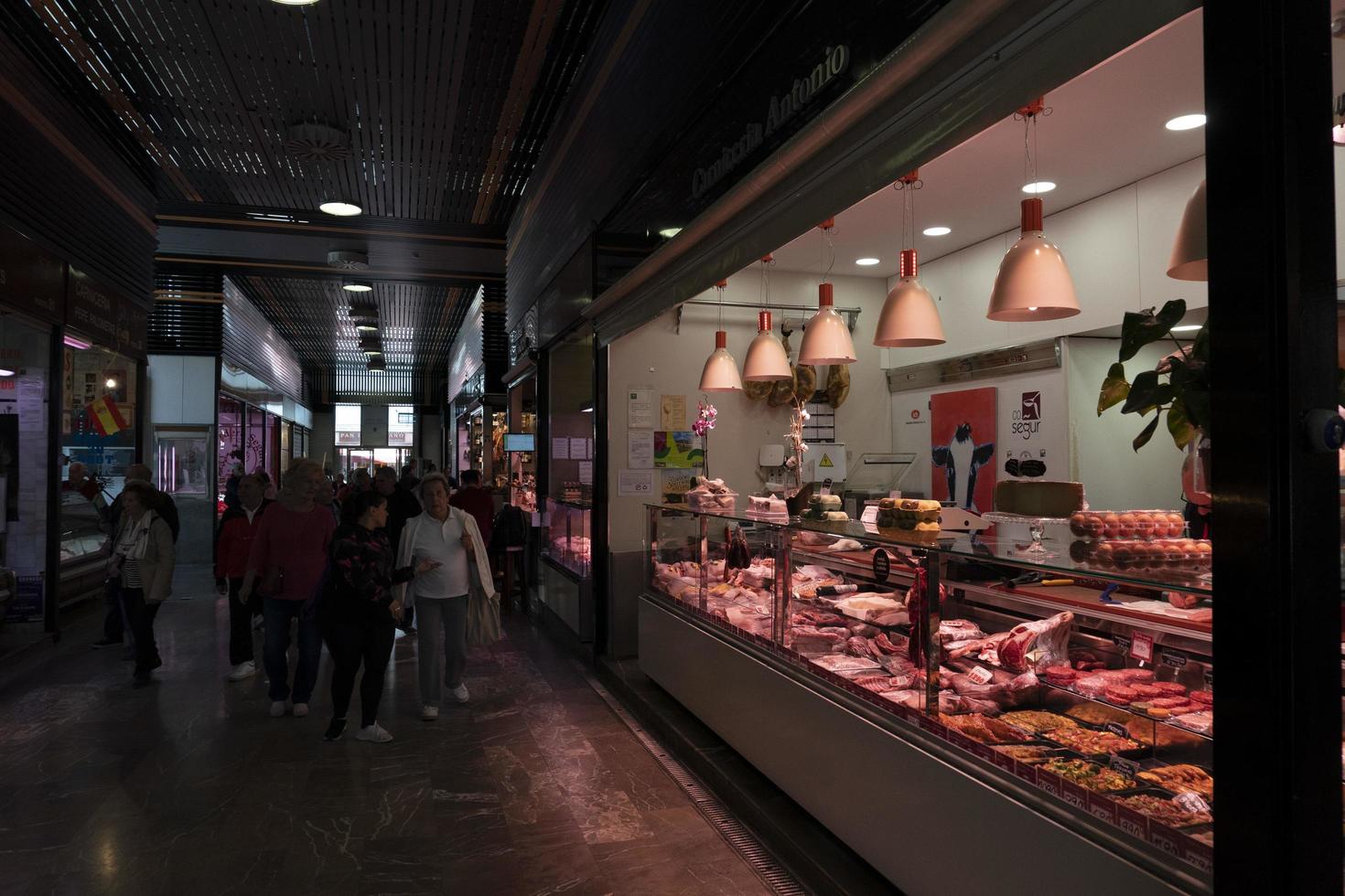 Murcia, Spanje - maart 25 2019 - de markt van san agustin foto