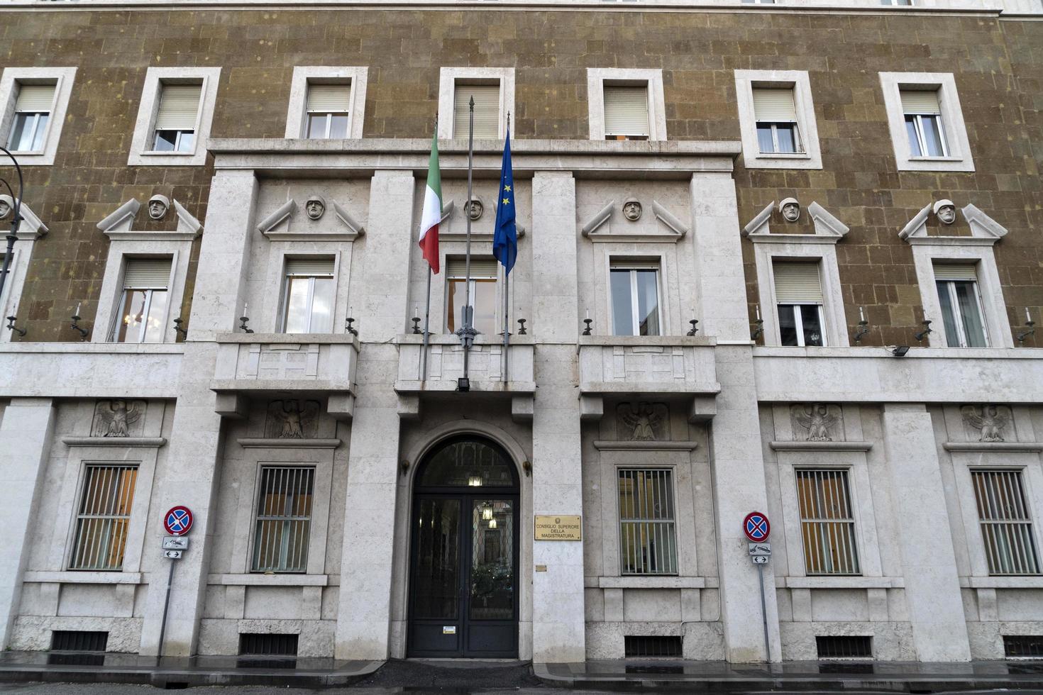 Rome, Italië. november 22 2019 - consiglio superieur della magistratuur gerechtelijk gebouw in Rome foto