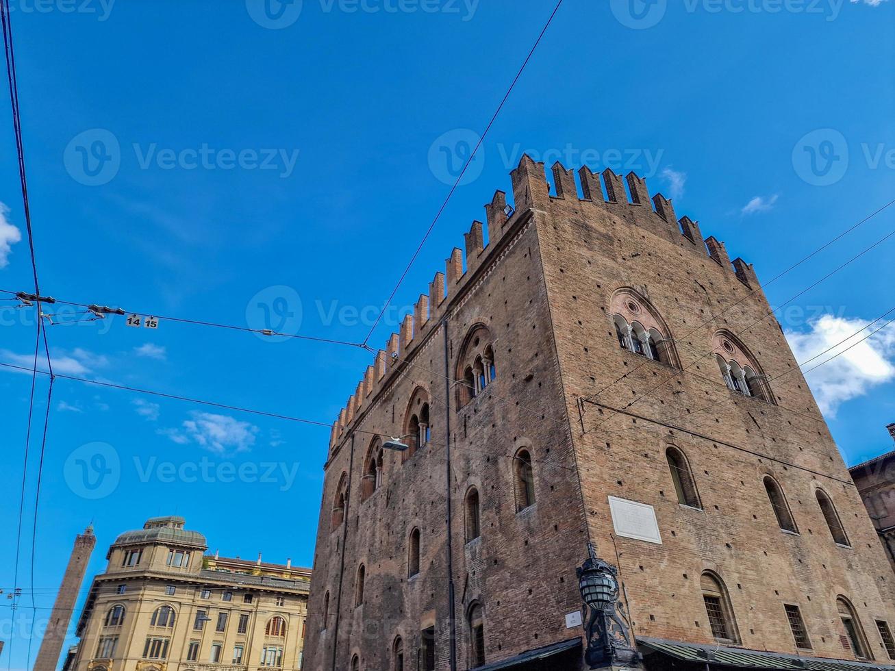 koning enzo paleis bologna piazza maggiore plein visie foto