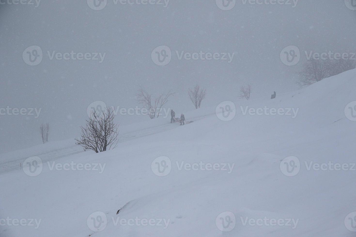 winter landschap in oostenrijks Alpen foto