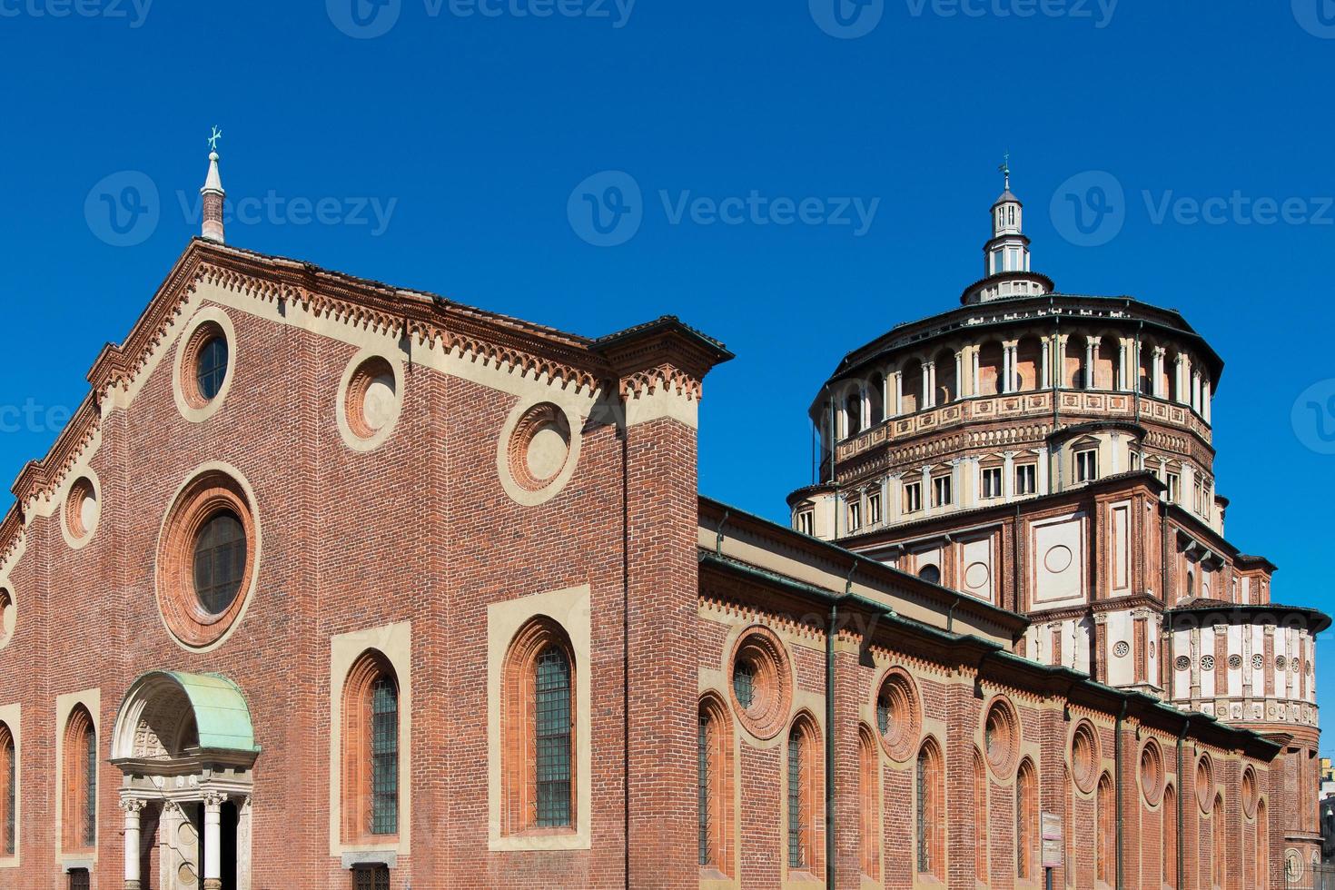 kerk van de kerstman Maria delle Grazie, Milaan, Italië foto