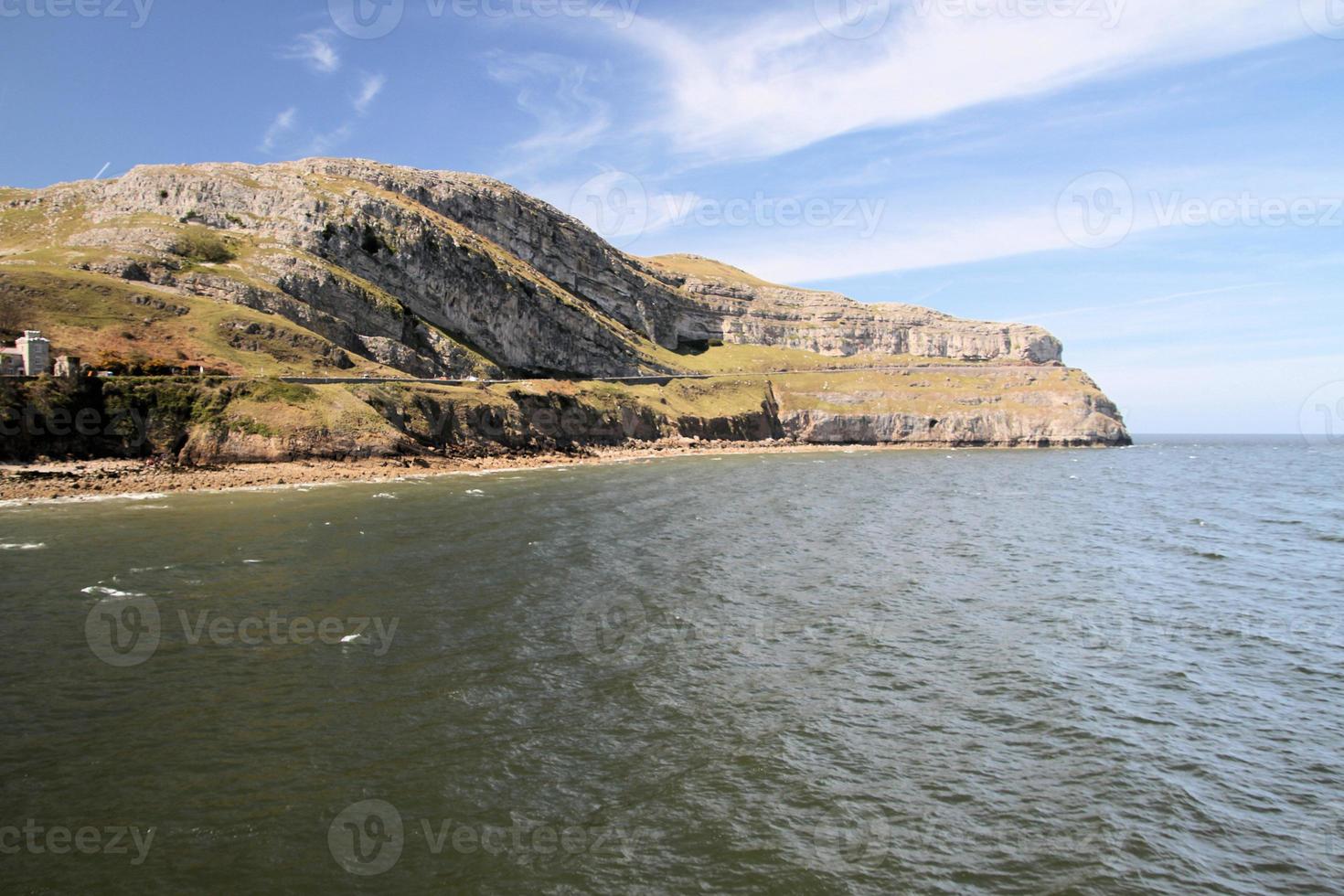 een visie van de noorden Wales kust in de buurt landudno foto