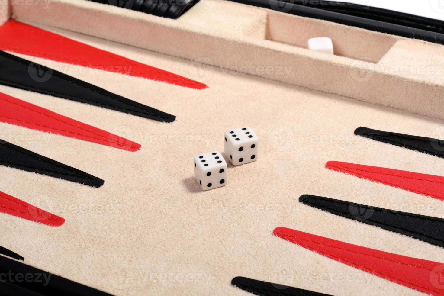 backgammon. een dubbele, twee zes foto