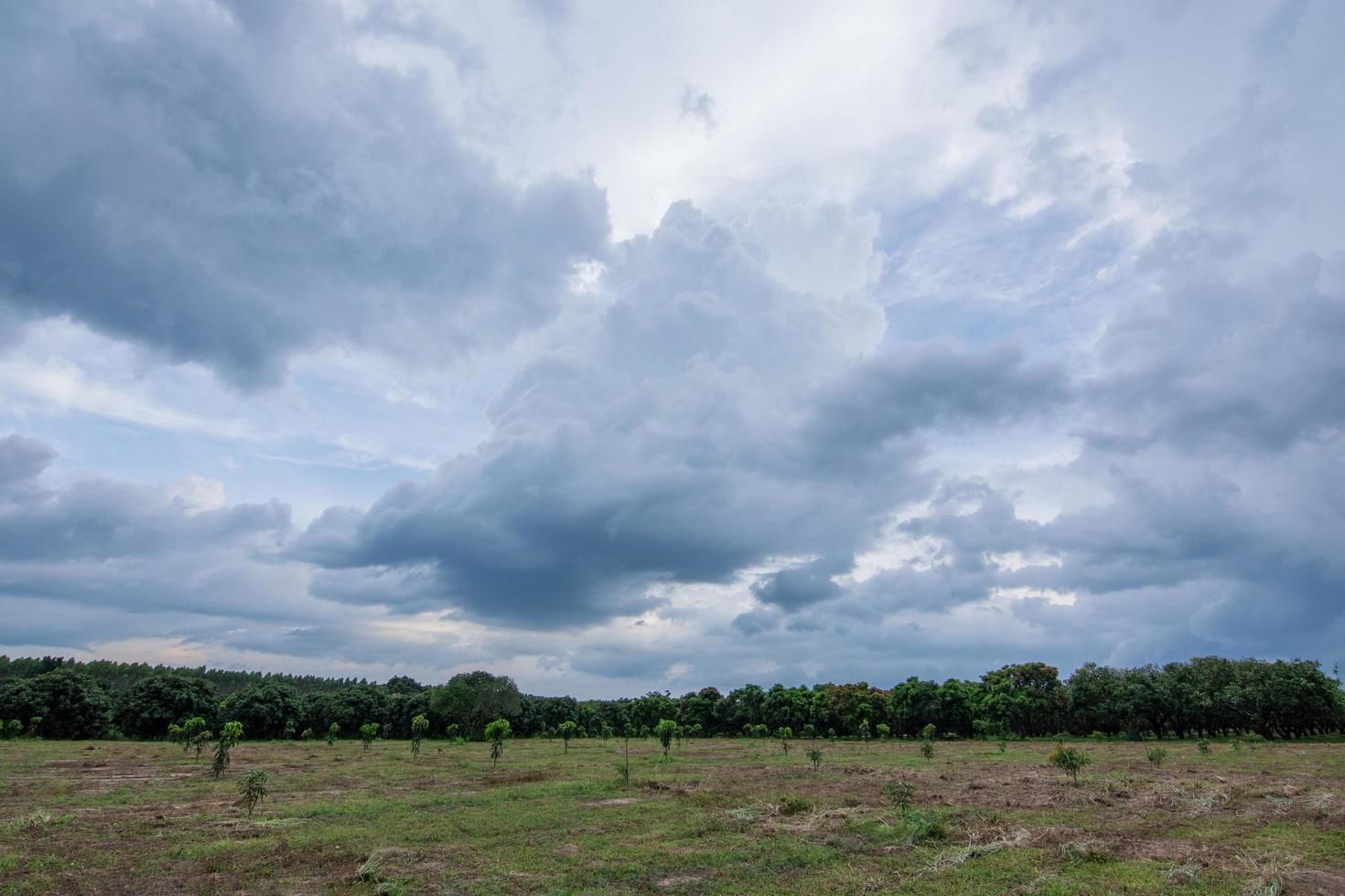 grijze regenwolken foto