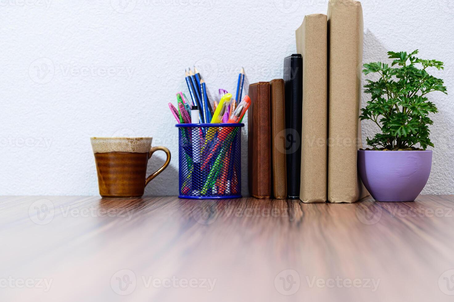 boeken op het bureau foto