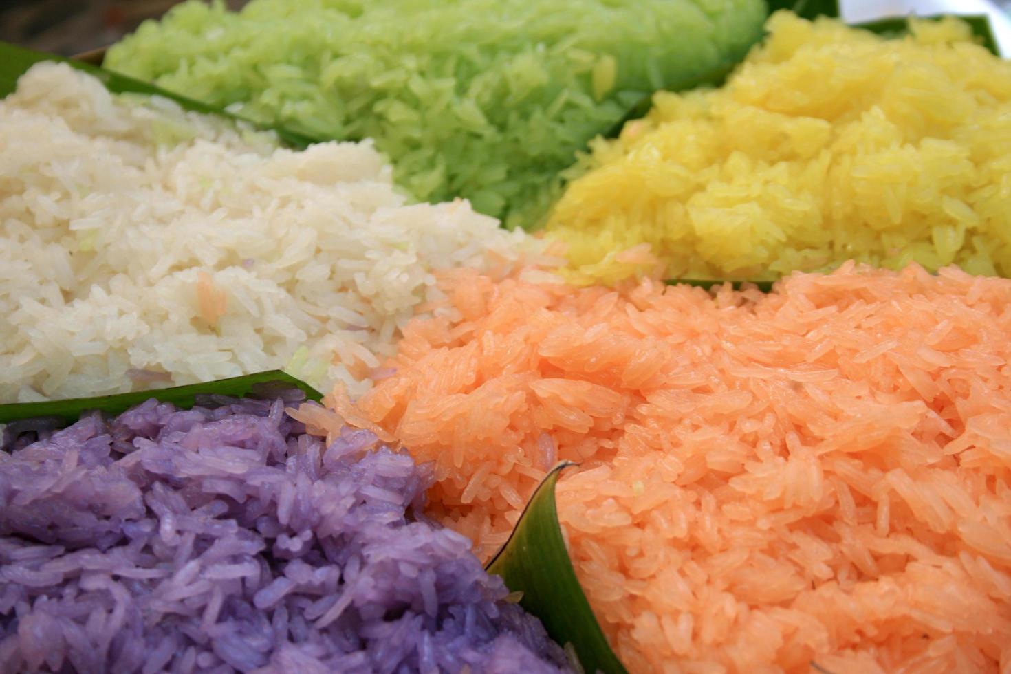 kleurrijk thais dessert foto