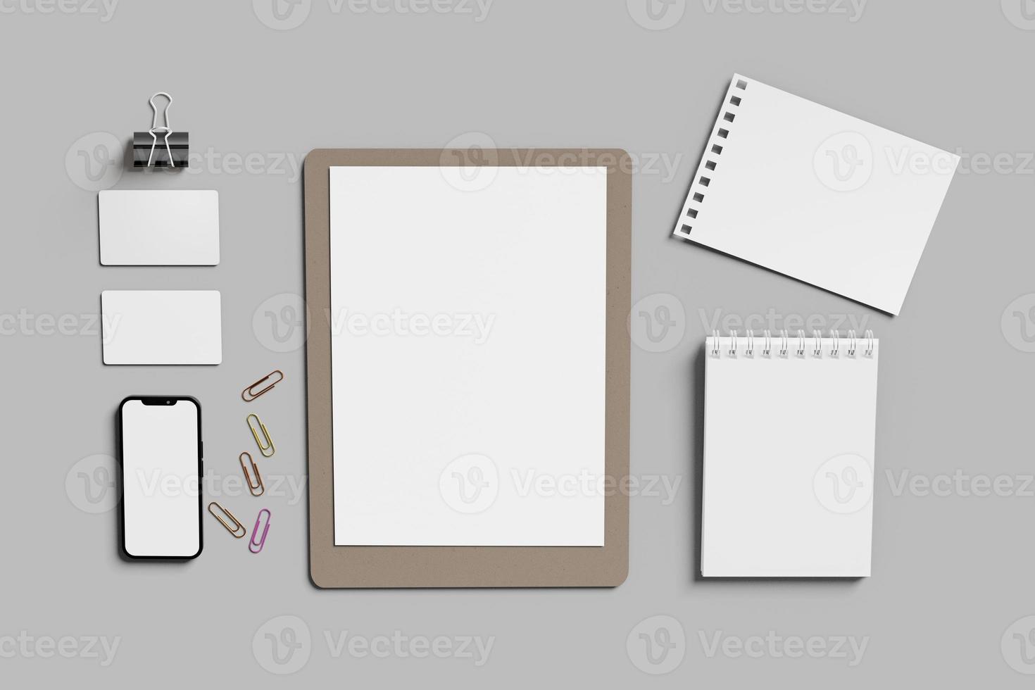 schrijfbehoeften branding mockup foto