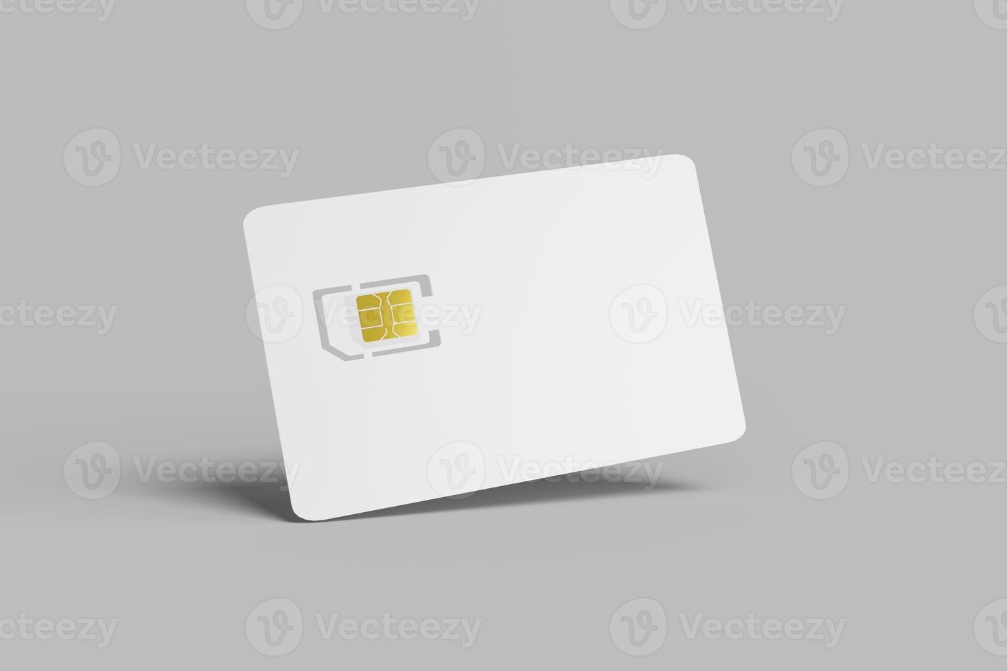 blanco sim kaart mockup foto