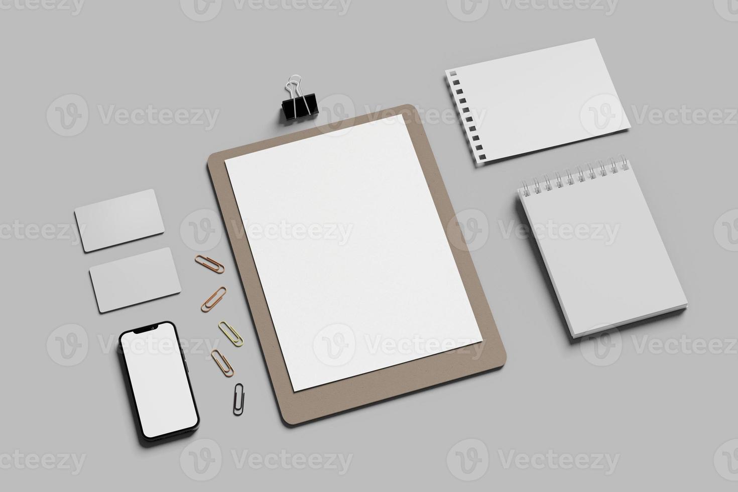 schrijfbehoeften branding mockup foto