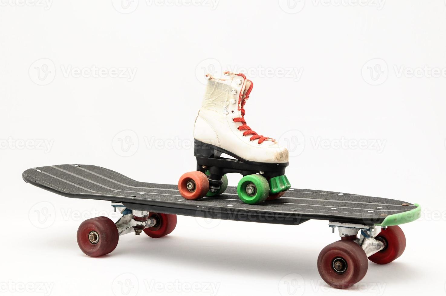 skateboard en rol skates foto