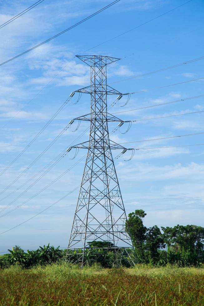 hoogspanningstoren in Thailand foto