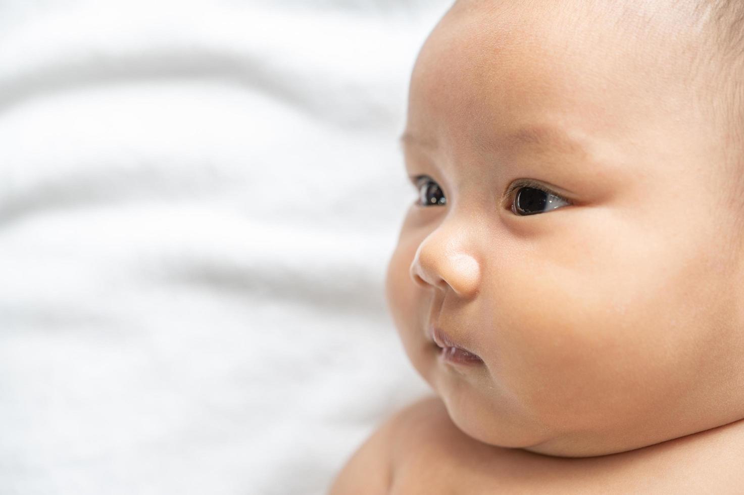 close-up van een baby foto