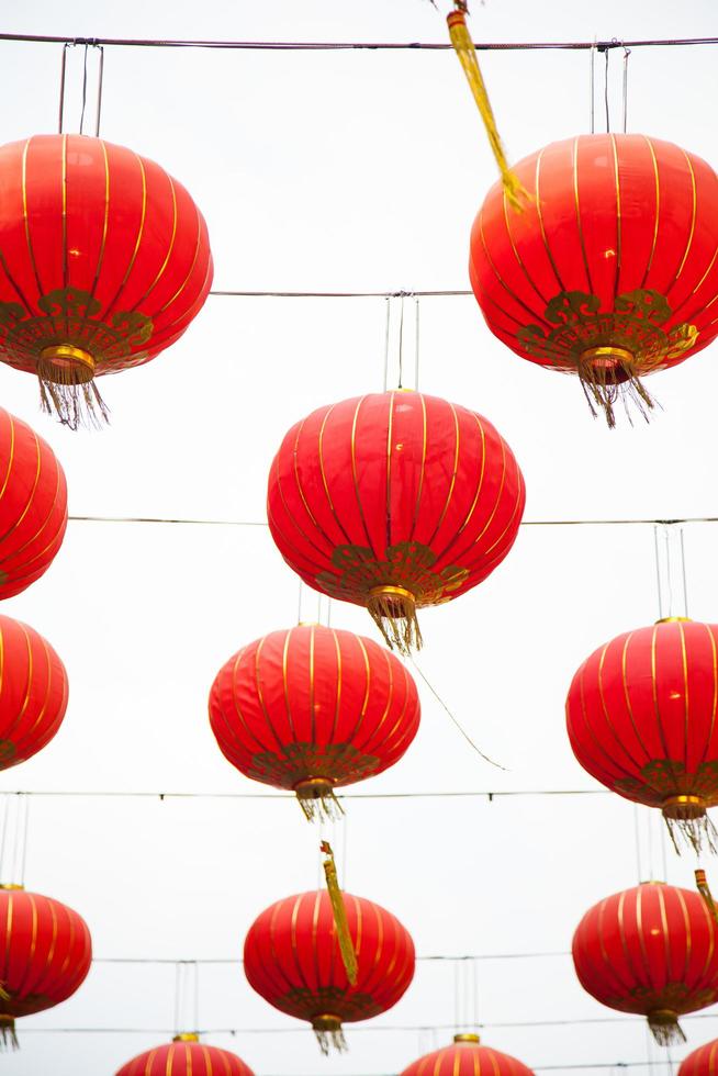 Chinese rode lantaarns foto