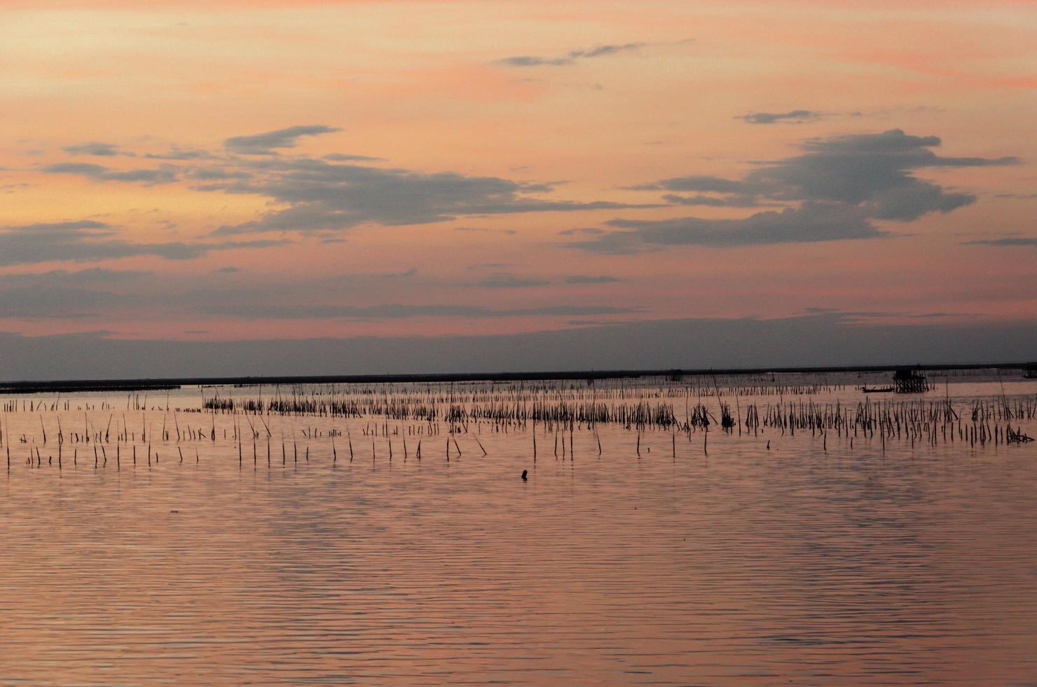 prachtige pastel zonsondergang foto