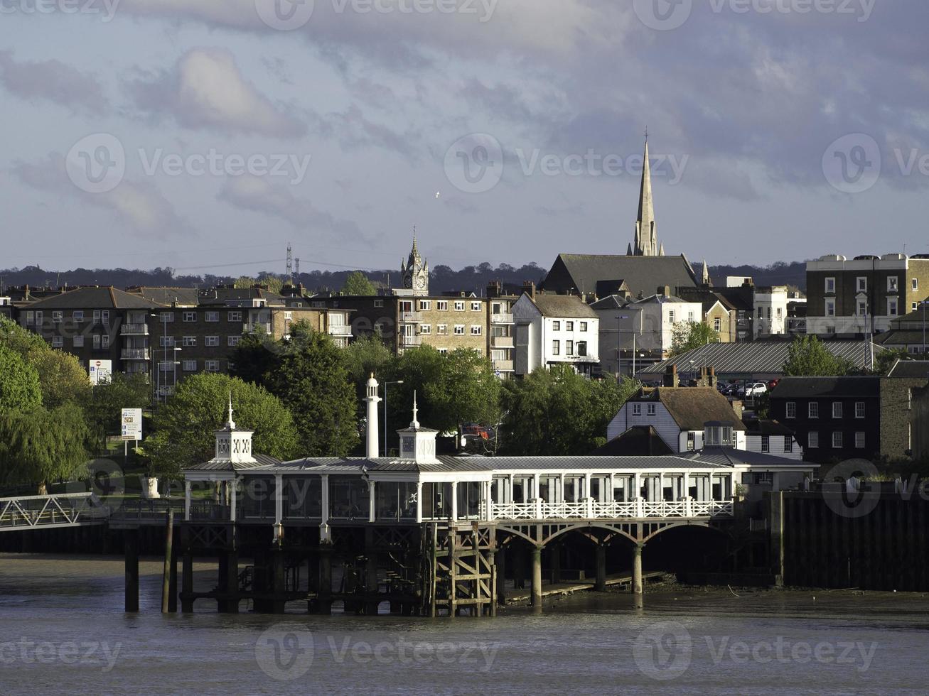 de Theems rivier- in uk foto