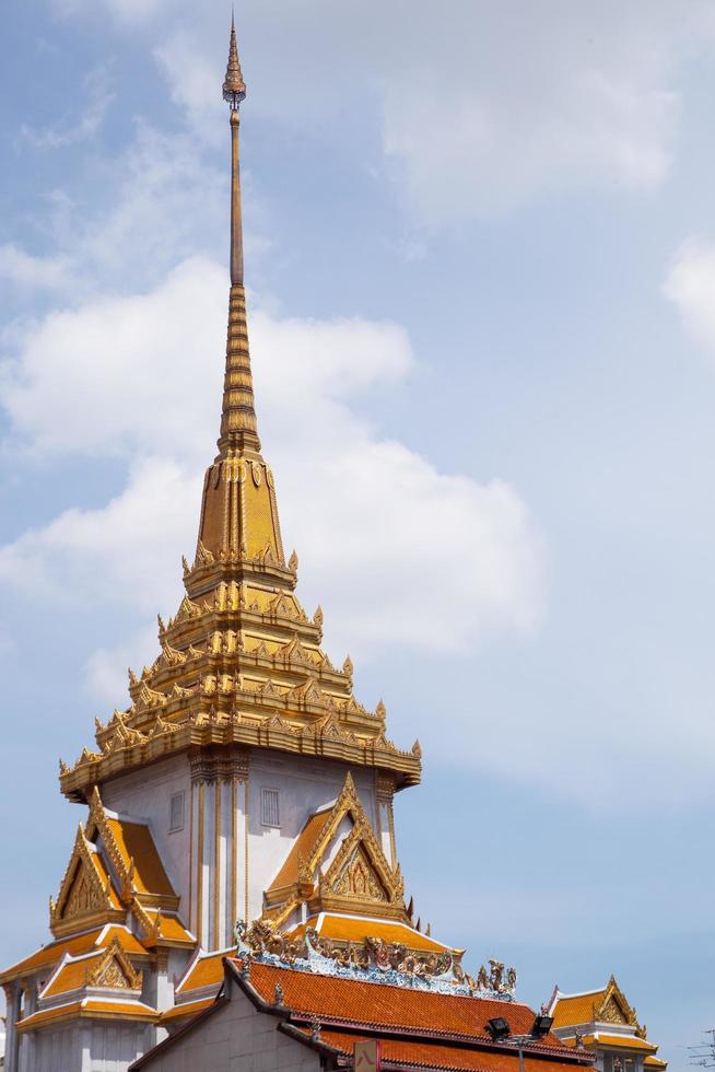 dak van een Thaise tempel foto