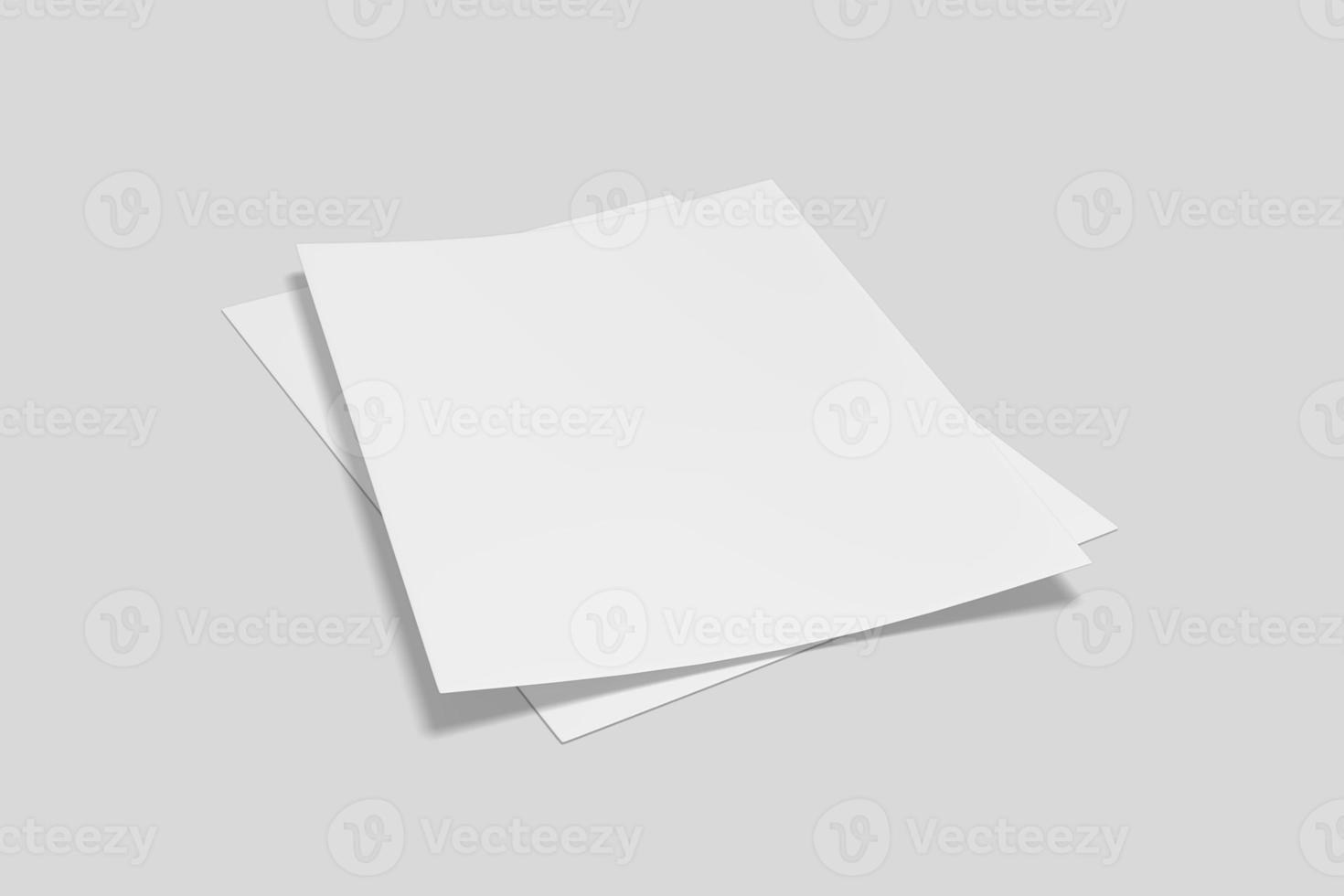 realistisch blanco folder illustratie voor model. 3d veroorzaken. foto