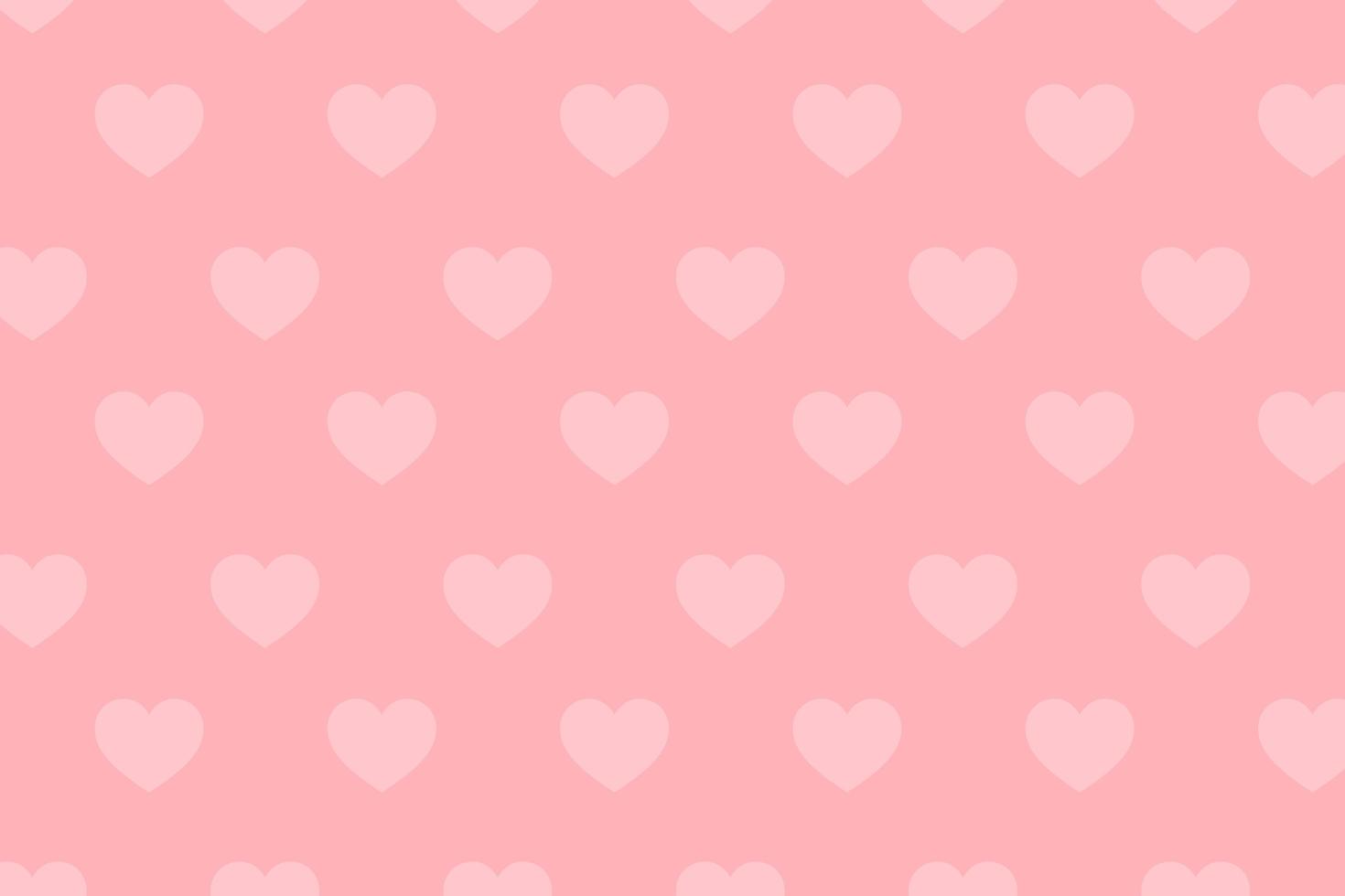 patroon van witte harten op roze achtergrond voor Valentijnsdag wenskaart foto