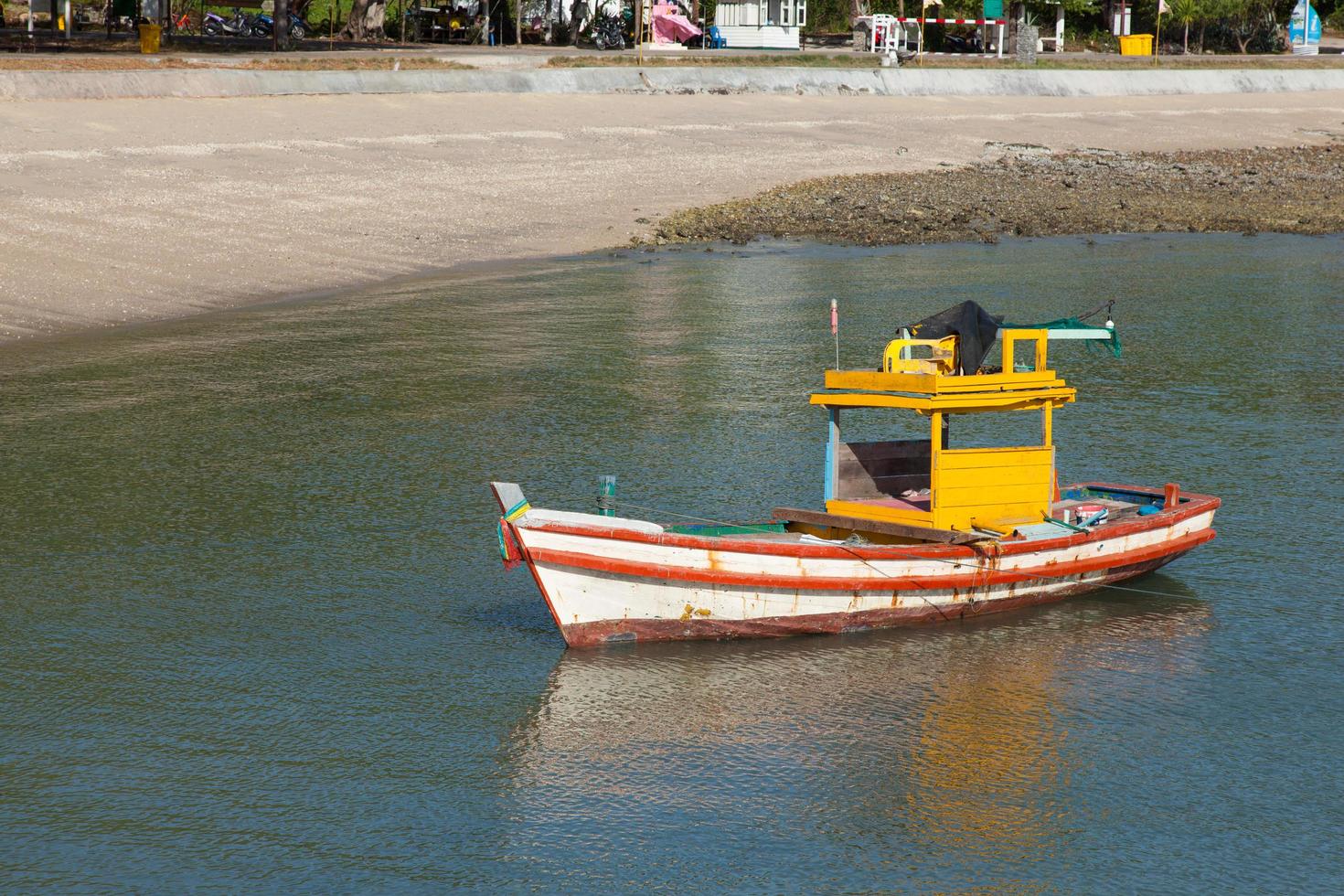 kleine vissersboot. foto