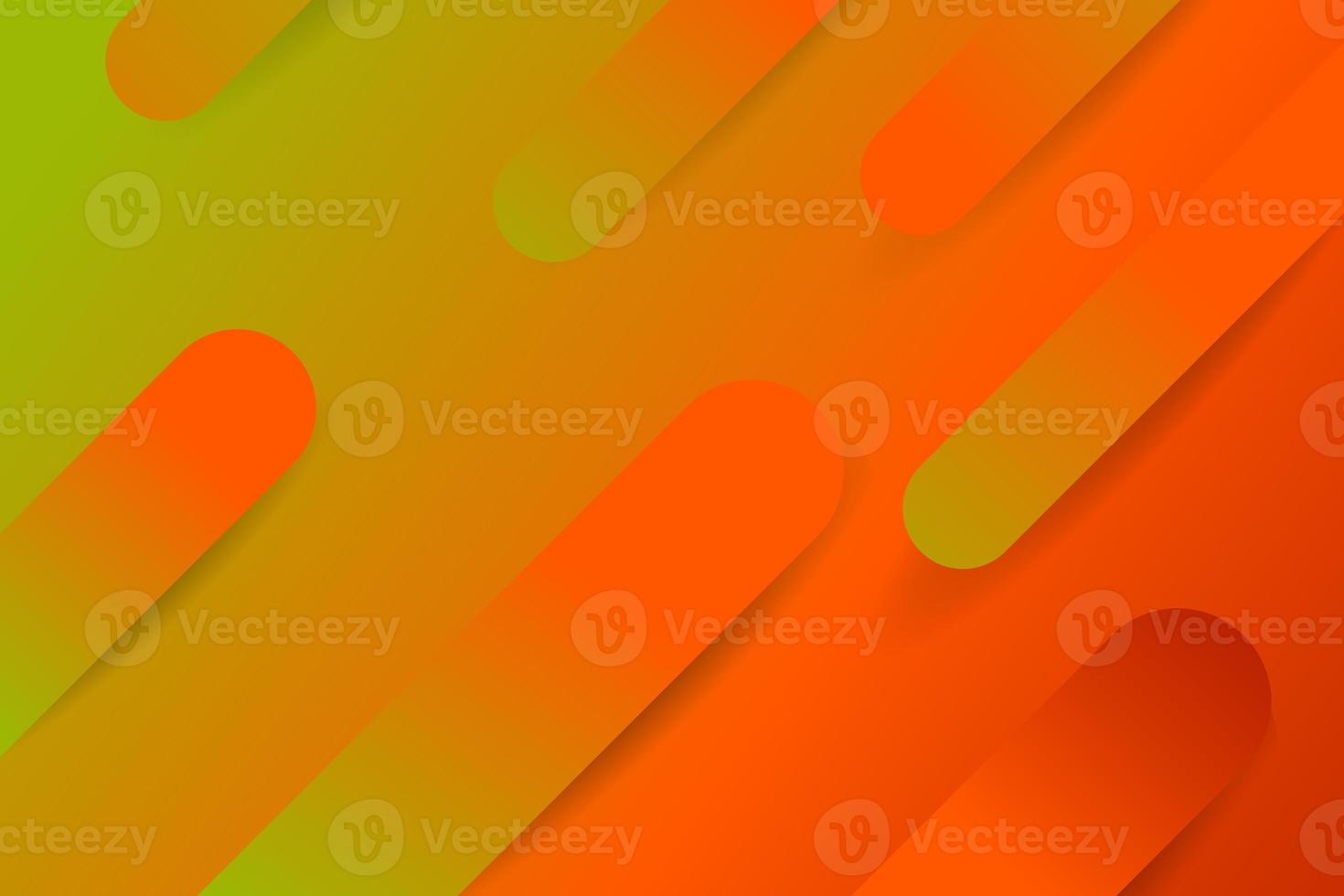 groene en oranje geometrische abstracte achtergrond foto