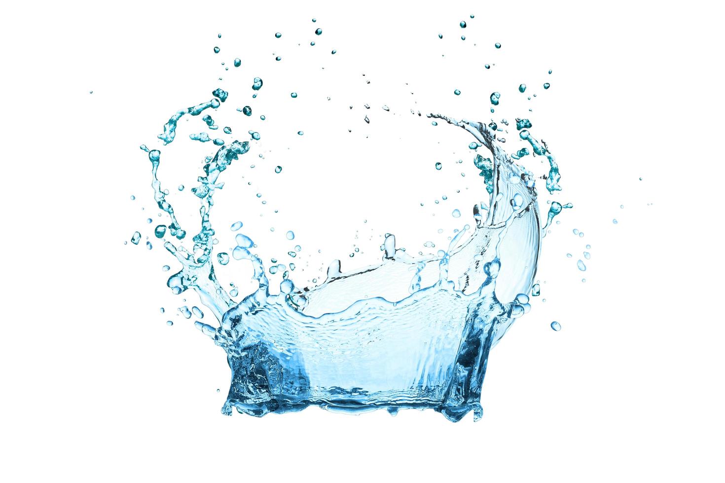 lichtblauw water splash foto