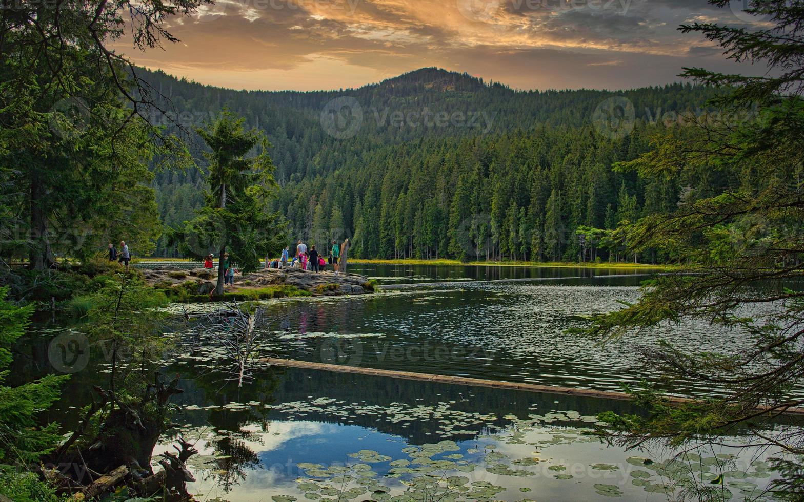 arbersee in de Beiers Woud, duitsland, 2020 foto