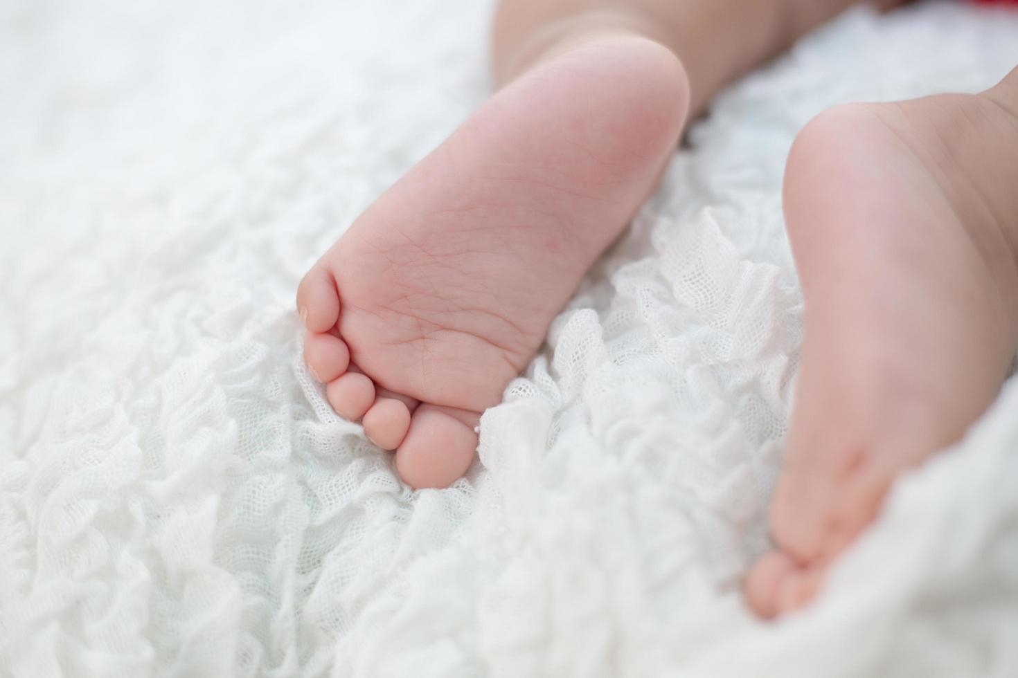 pasgeboren baby close-up foto