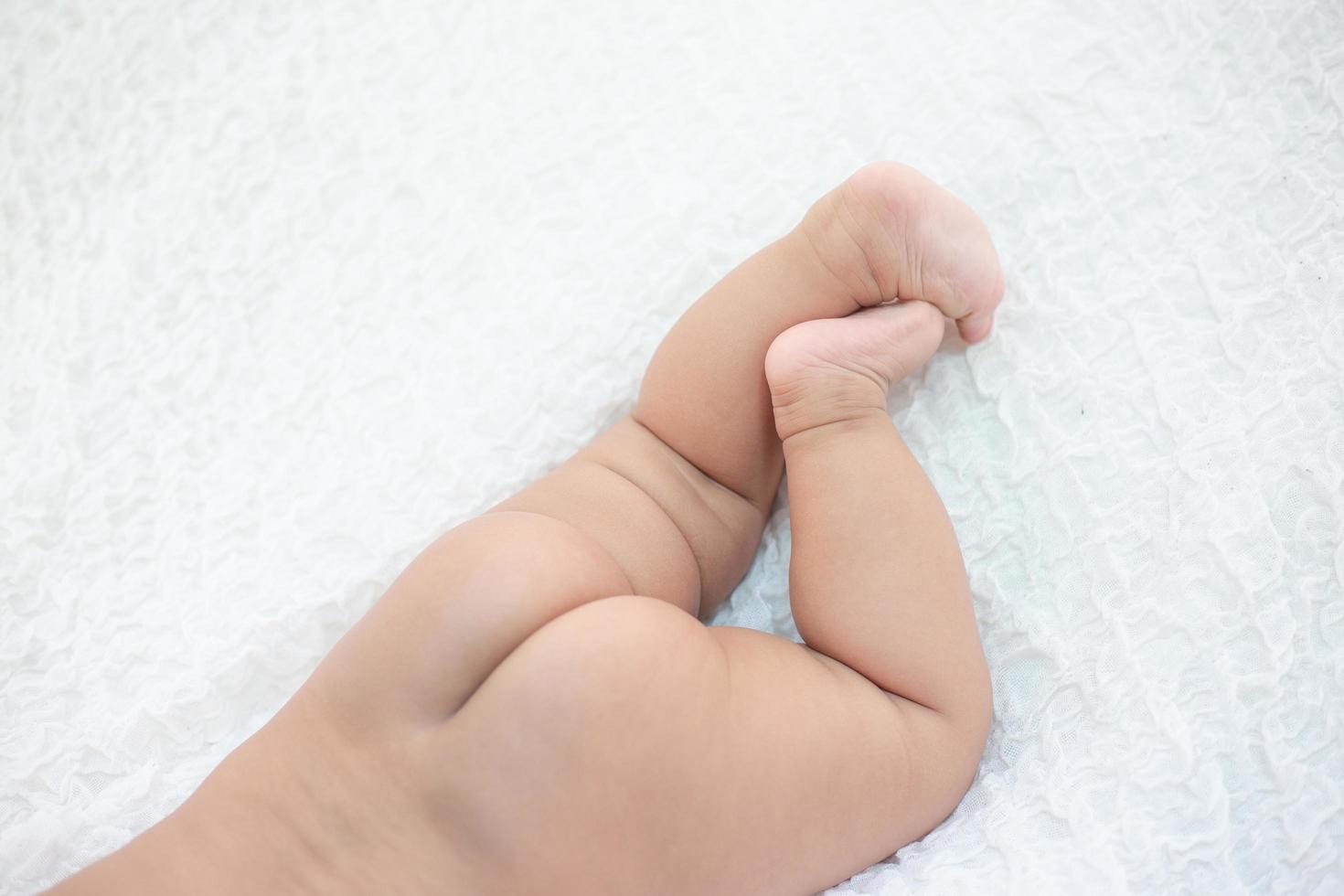 pasgeboren baby close-up foto