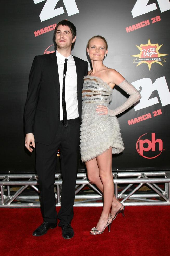 Jim stoer en kate bosworth 21 première planeet Hollywood hotel en casino las vegas, nv bij elkaar passen 12 2008 foto