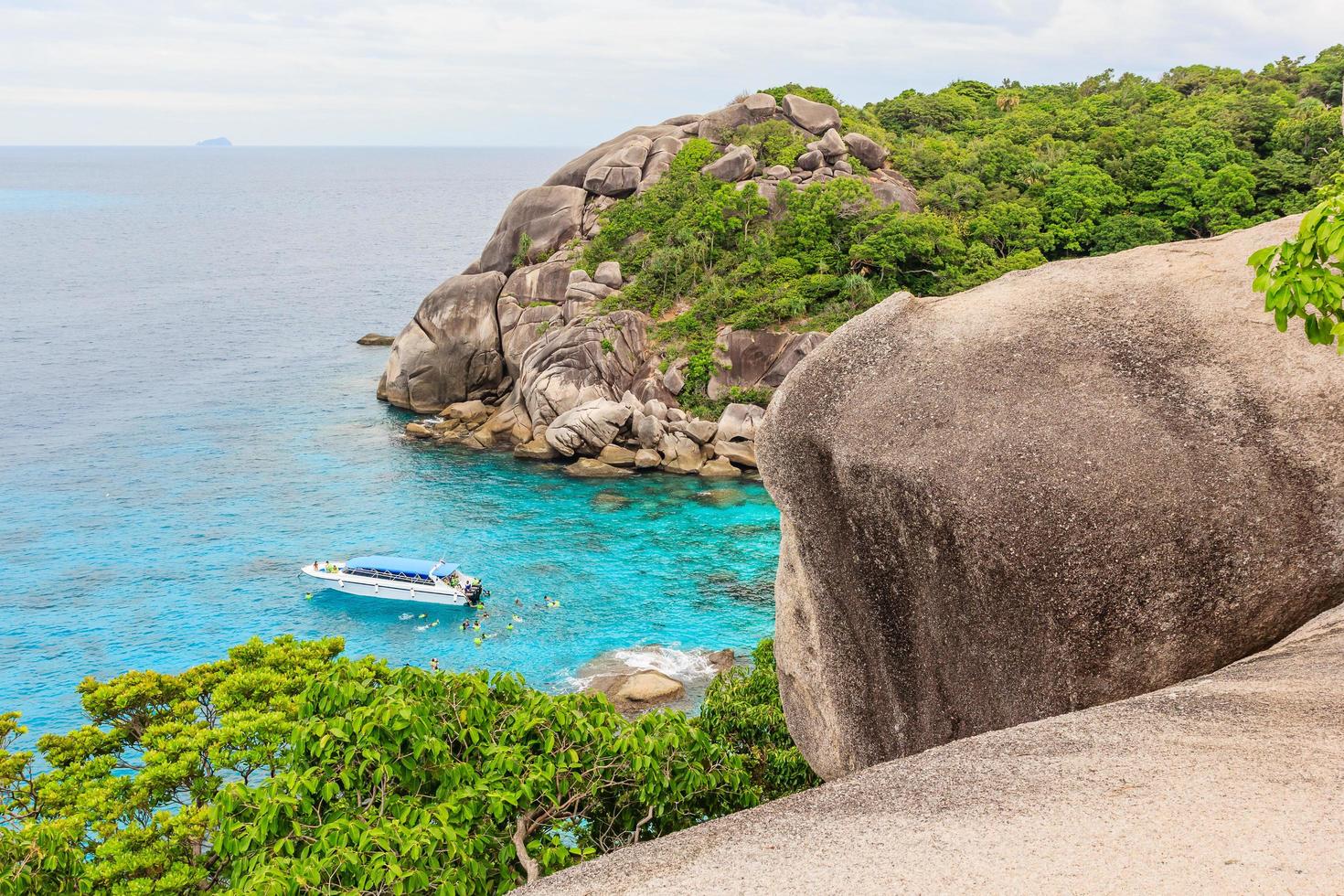 uitzichtpunt op similan eiland, phuket, thailand foto