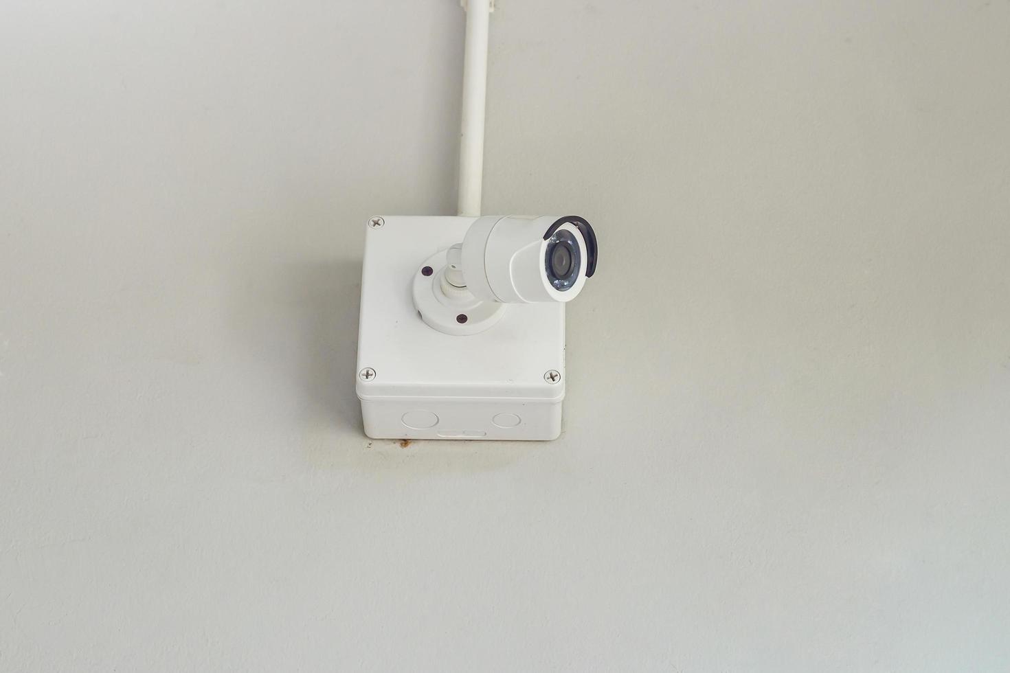 cctv cameca video Aan muur gebouw foto