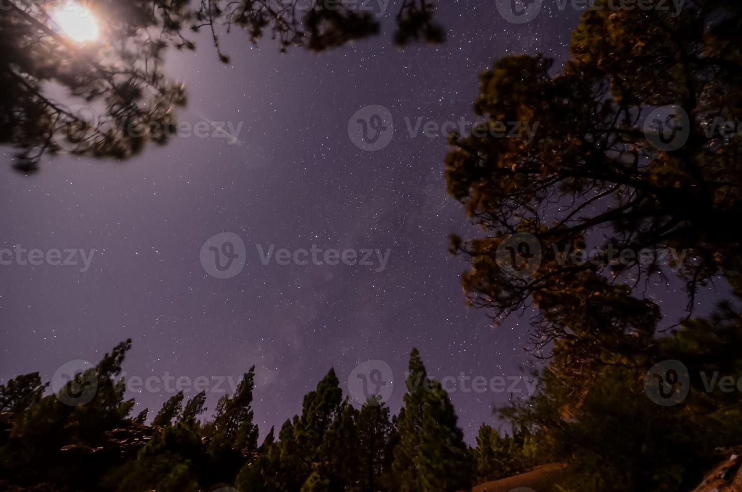 sterrenhemel lucht Bij nacht foto