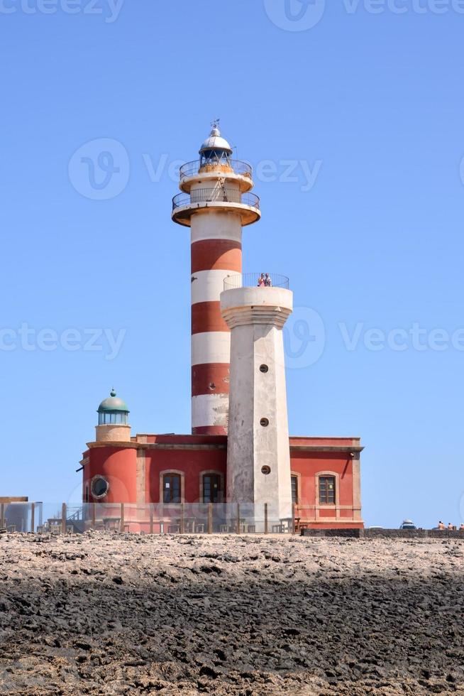 visie met vuurtoren foto