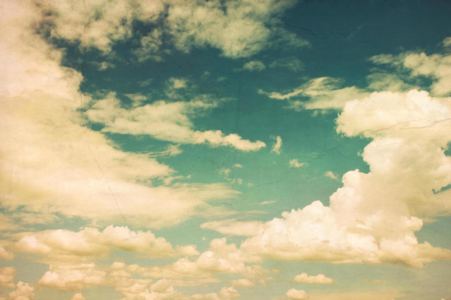 grunge van blauw lucht met wolken foto