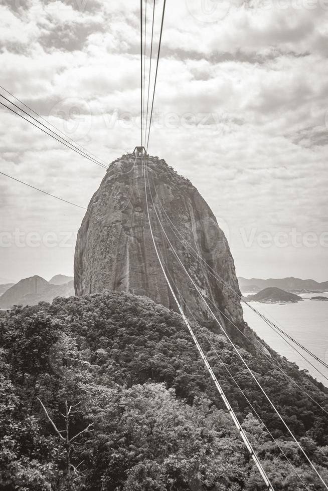 suikerbroodberg pao de acucar panorama rio de janeiro brazilië. foto