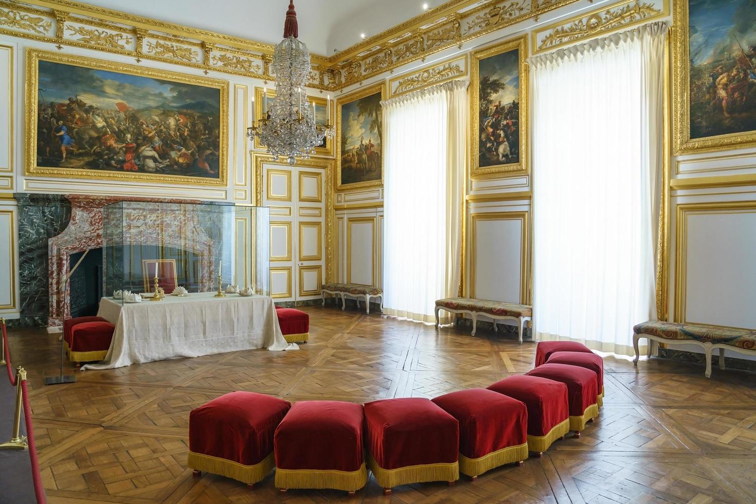 interieur van het paleis van versailles, frankrijk foto